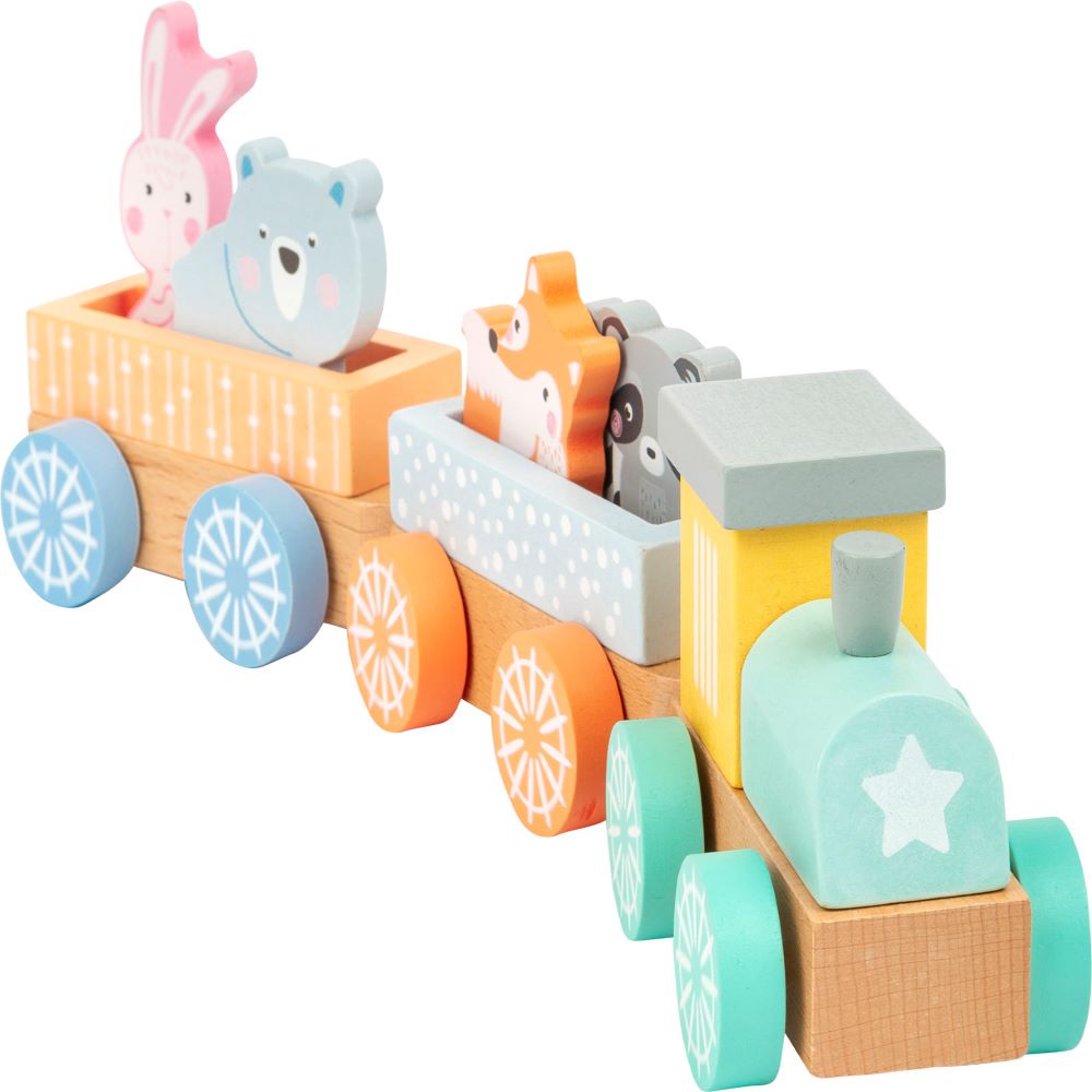Pastel Wooden Train Toy