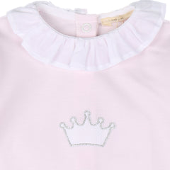 Pink Crown Babygrow