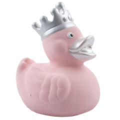 Pale Pink Crown Deluxe Rubber Duck