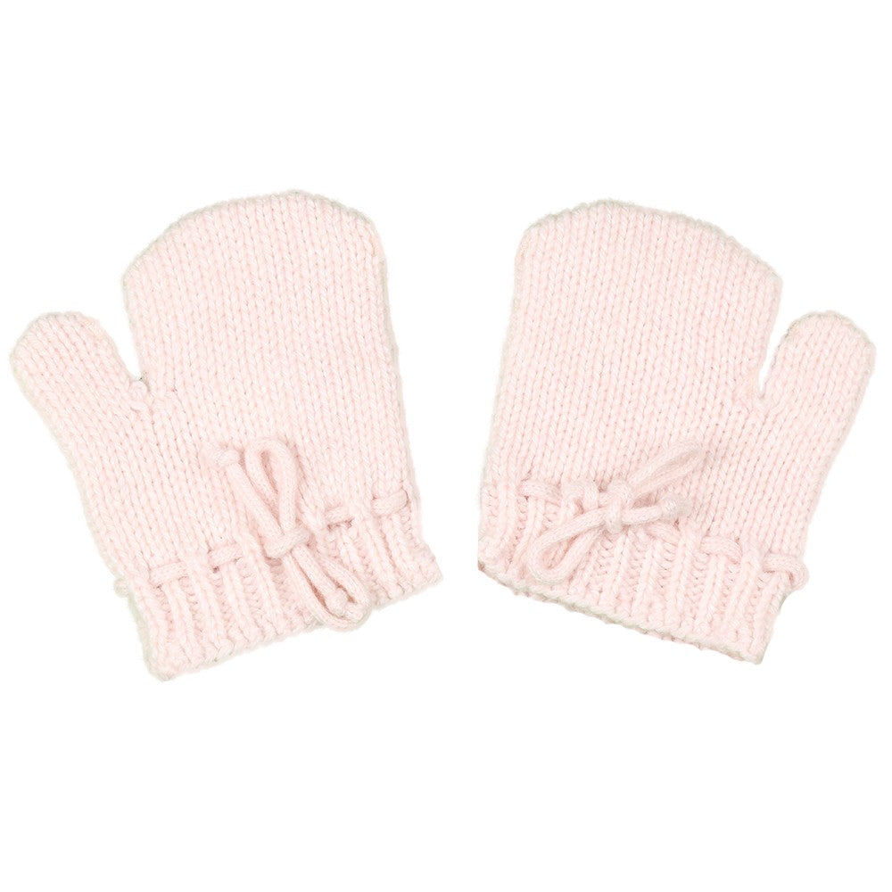 Pink Marl Knit Mittens