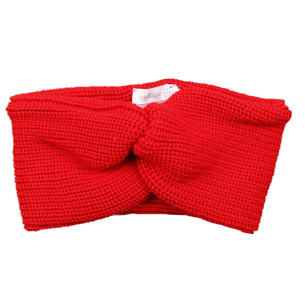 Red Chunky Knit Headband