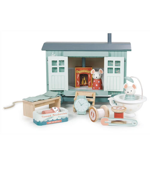 Mouse House Wooden Toy