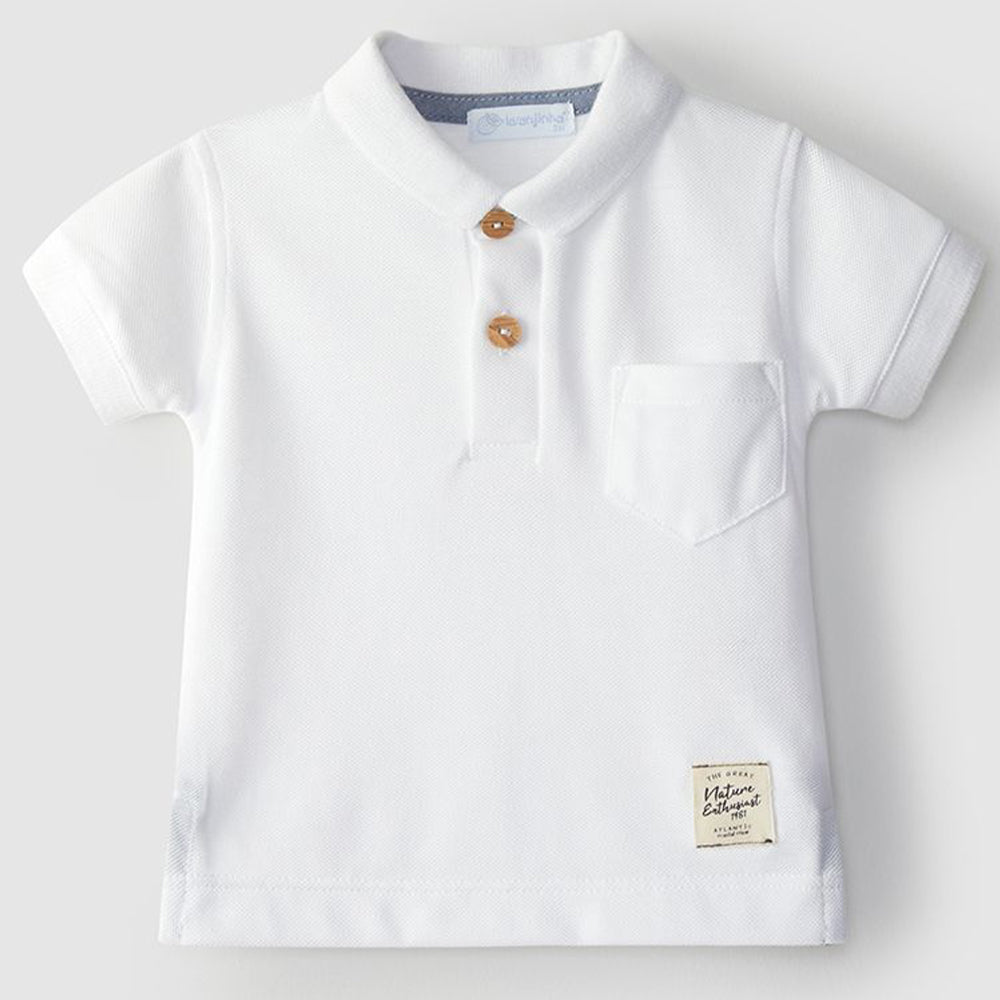 Boys White Polo Shirt