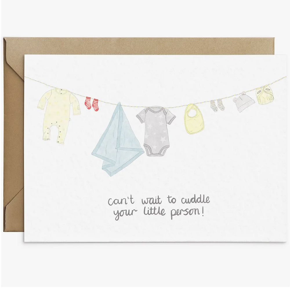 Cant Wait to Cuddle your Little Person Greetings Card