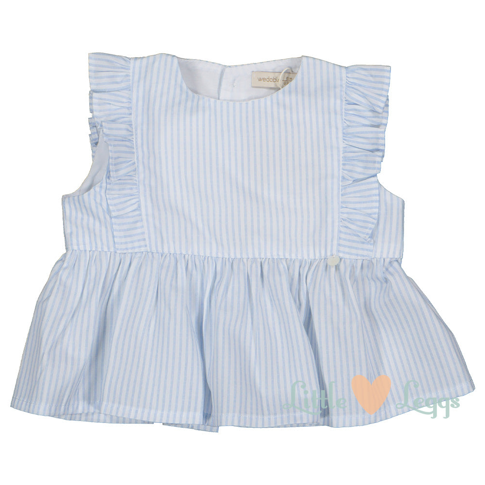Blue Stripe Blouse and Bloomer