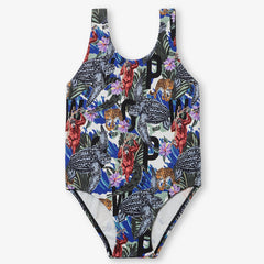 Girls Jungle Print Swimsuit